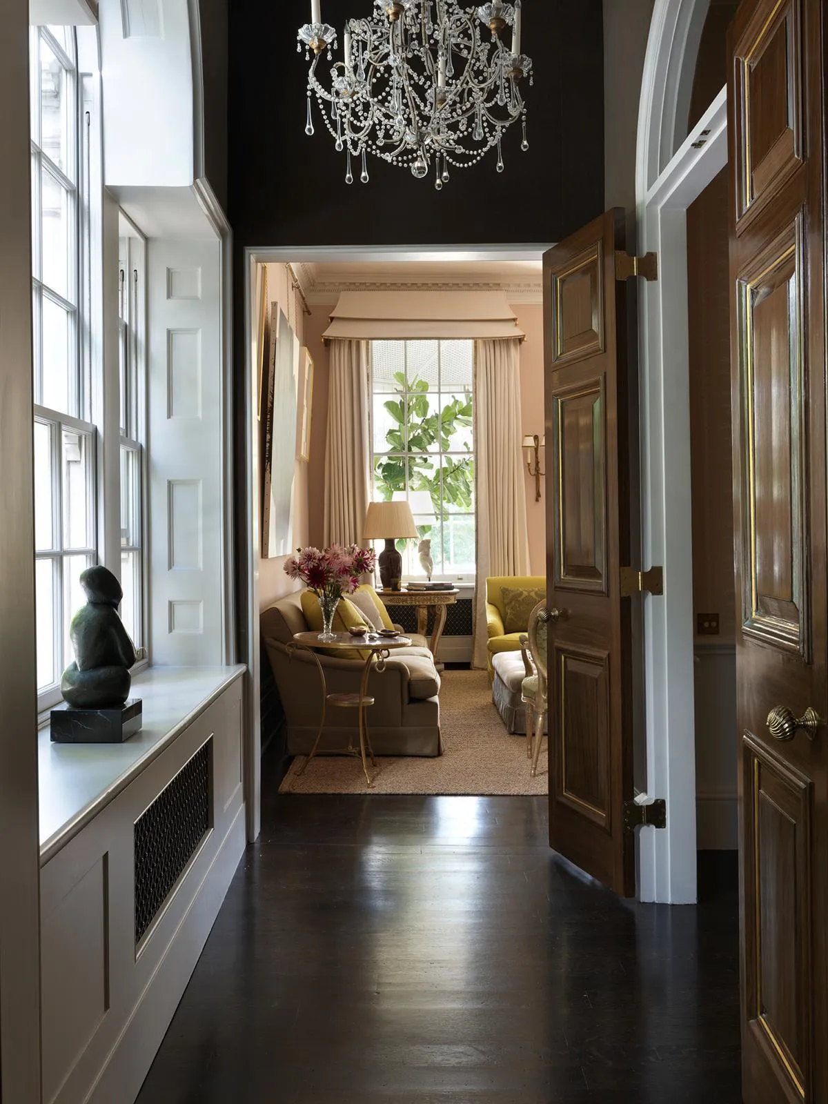 Enfilade through to the drawing room